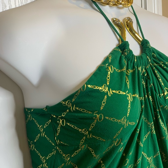 🎈Gold & Green top - Picture 3 of 7